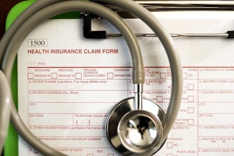 Health Insurance Claim Form - Shallow DOF