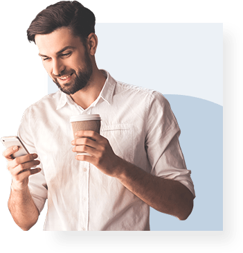 Insurdinary's Happy Man Texting image