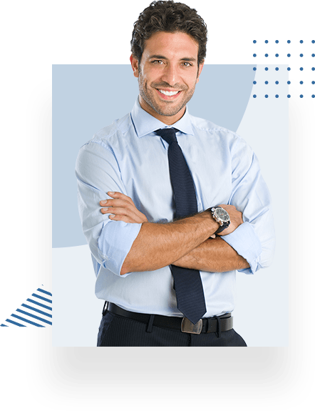 Insurdinary insurance representative smiling