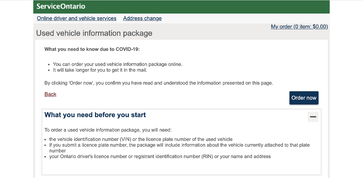 används info paket webbplats bild