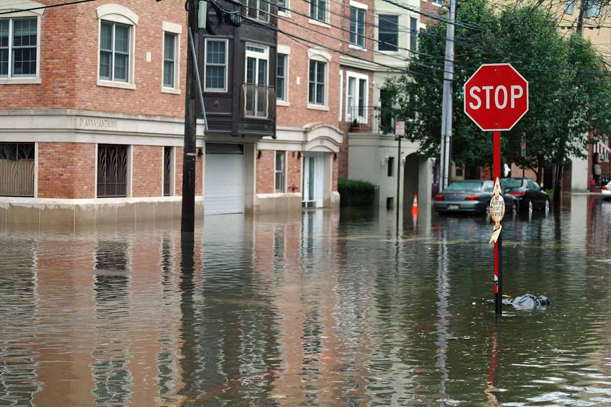 Flooded Town Image