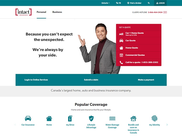Intact Insurance Home Page