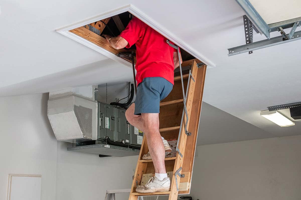 house attic ladder