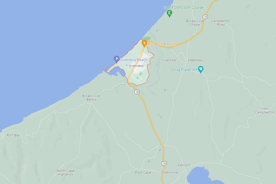 Inverness beach google map