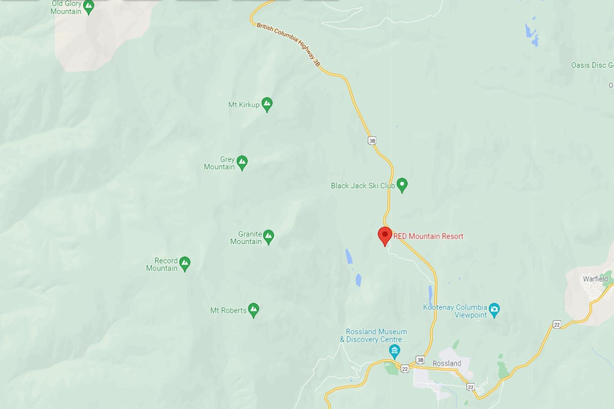 red mountain resort google map