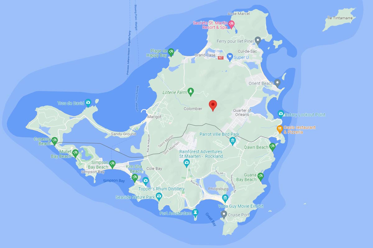 st martin map