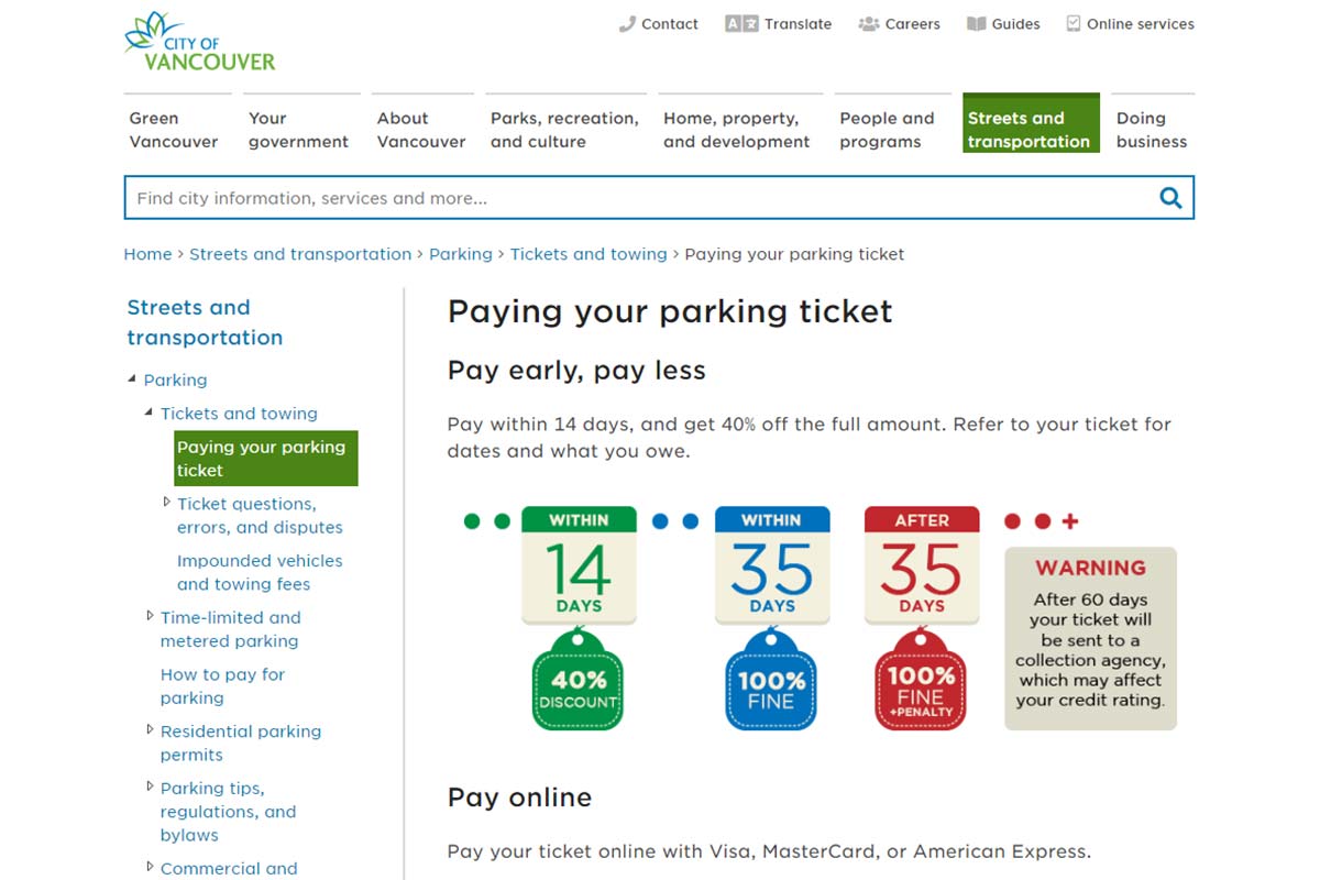 vancouver parking tickets website