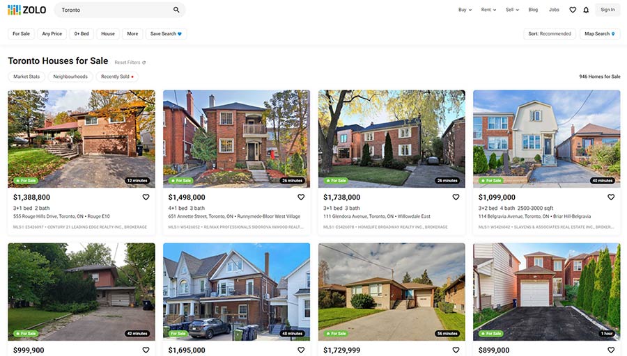 zolo realty website