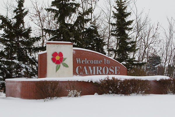 Camrose Alberta Welcome Landmark