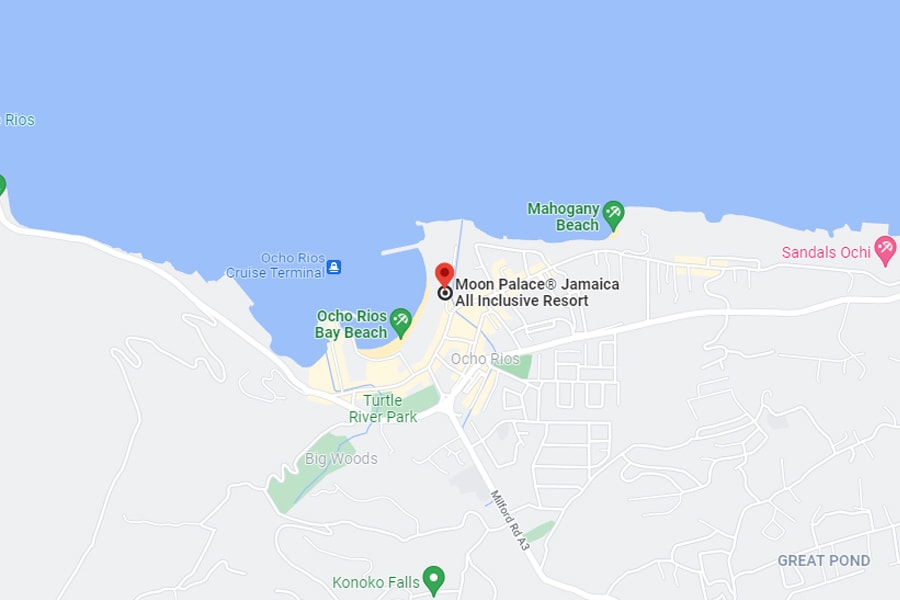 Moon Palace Jamaica Map