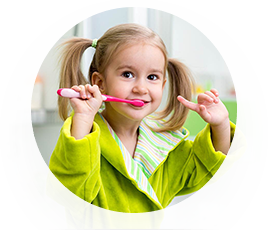 Kid's Dental CTA masked circle